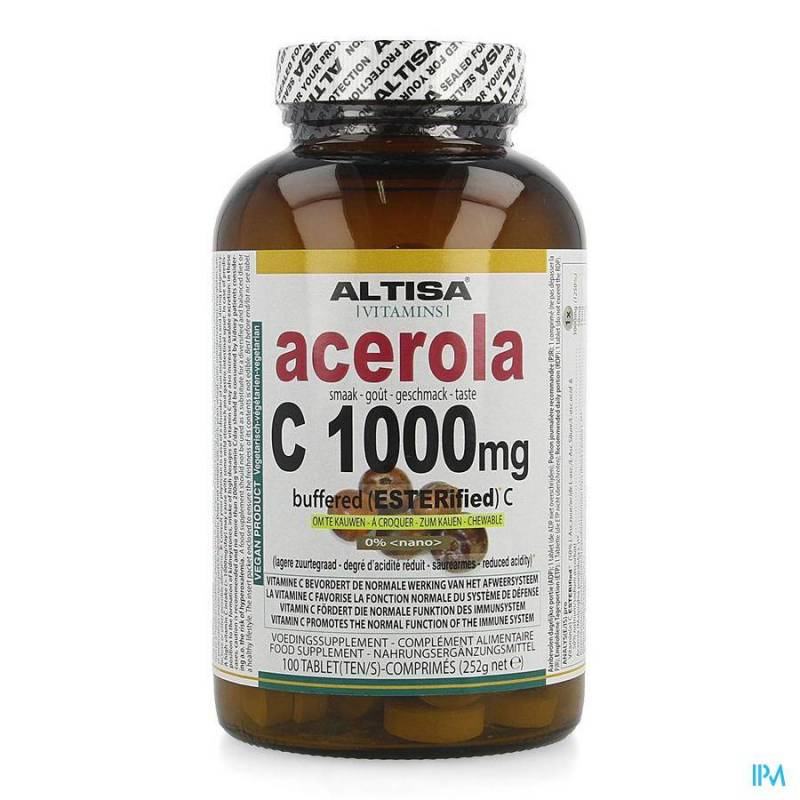 ALTISA VIT C ACEROLA 100 COMP 1000 MG