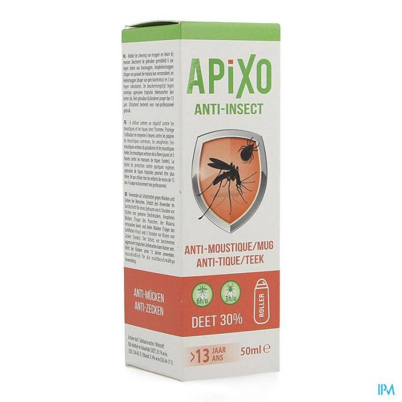 APIXO ANTI-INSECT DEET 30% ROLLER 50 ML