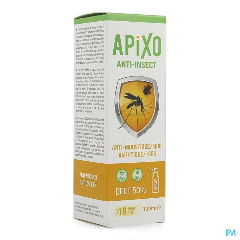 APIXO ANT-INSECT DEET 50% SPRAY 100 ML
