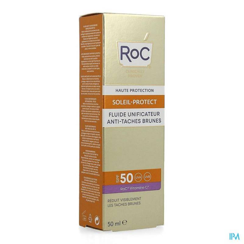 RoC Soleil-Protect Anti Bruine Vlekjes Fluide SPF50+ 50ml