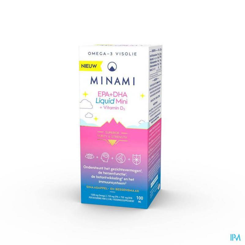 Minami EPA+DHA Liquid Mini + Vit D3 100ml
