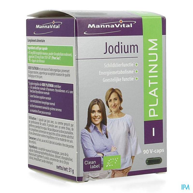 MannaVital Jodium Platinum Bio 90 V-Capsules