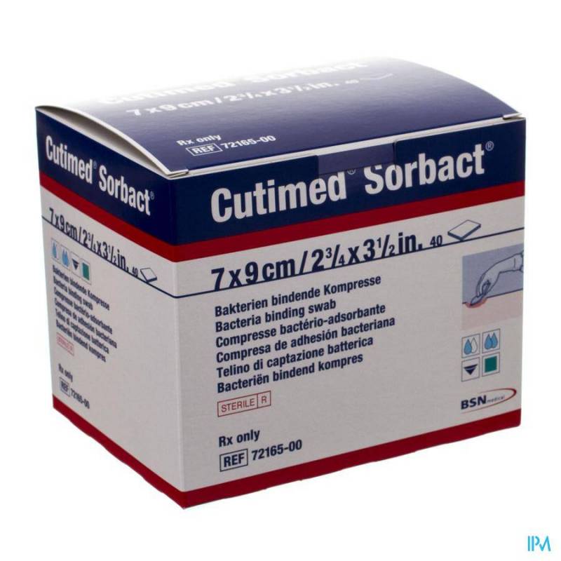 CUTIMED SORBACT CP 7X 9CM 40 7216500