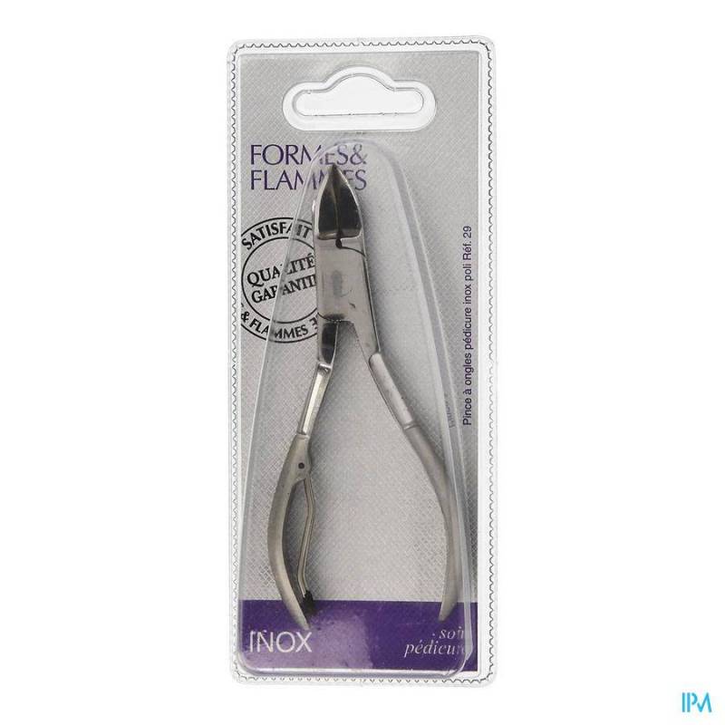 FORMES&FLAMMES 29 NAGELTANG PEDIKUUR CHROOM 12CM