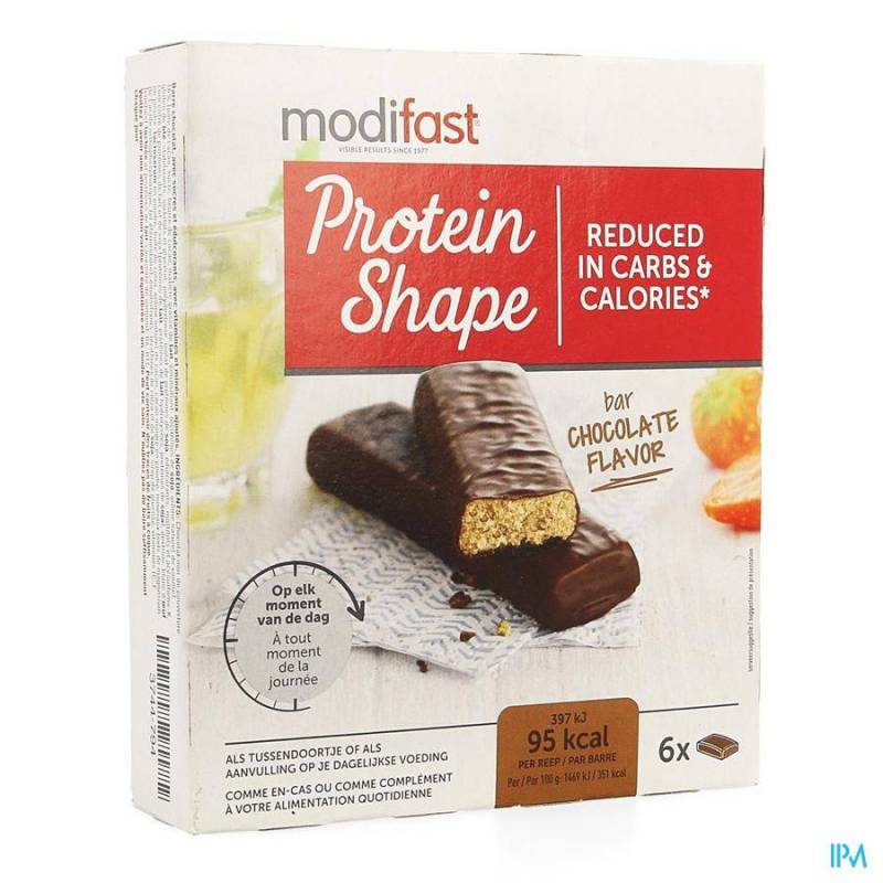 MODIFAST PROTEIN SHAPE REPEN CHOCOLADE 6X27G
