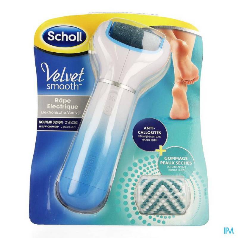 SCHOLL VELVET SMOOTH RAPE ELECTR.GOMMAGE PS BLEU