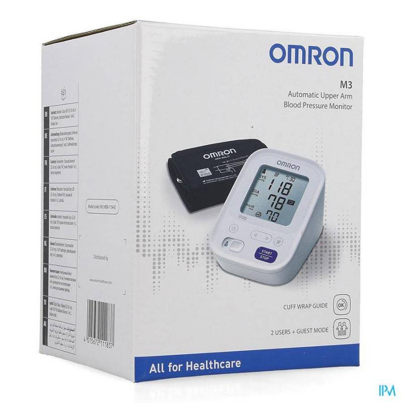 OMRON M3 BLOEDDRUKM. ARM AUTOMATISCH HEM-7154-E-Pharmacie-Pharmazone