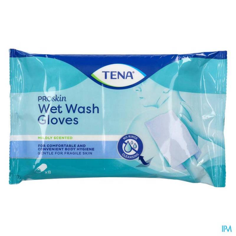 TENA PROSKIN WETWASHGLOVES 8