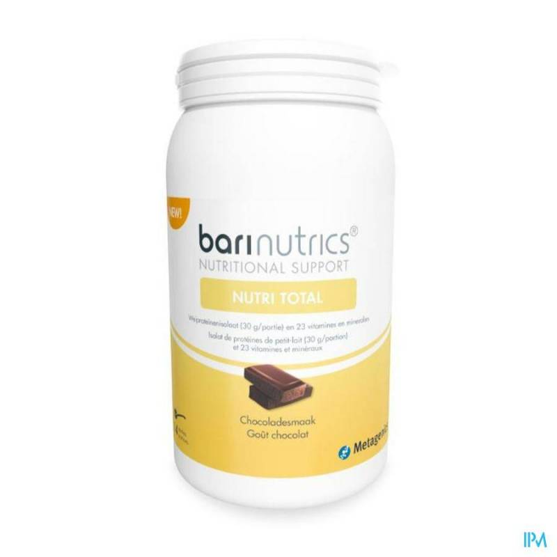 BARINUTRICS NUTRITOTAL CHOCO PORTIES 14 METAGENICS