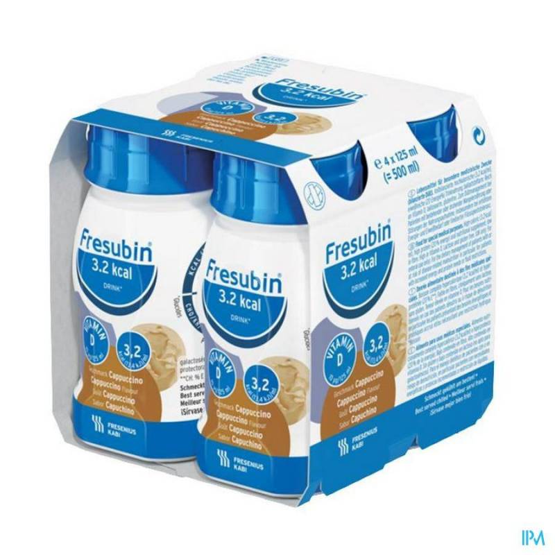 FRESUBIN 3.2KCAL DRINK CAPPUCINO 4X125ML