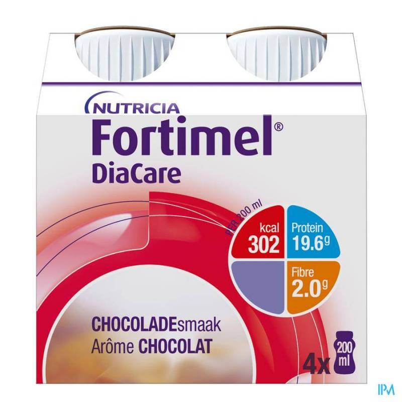 FORTIMEL DIACARE CHOCOLADE 4X200ML