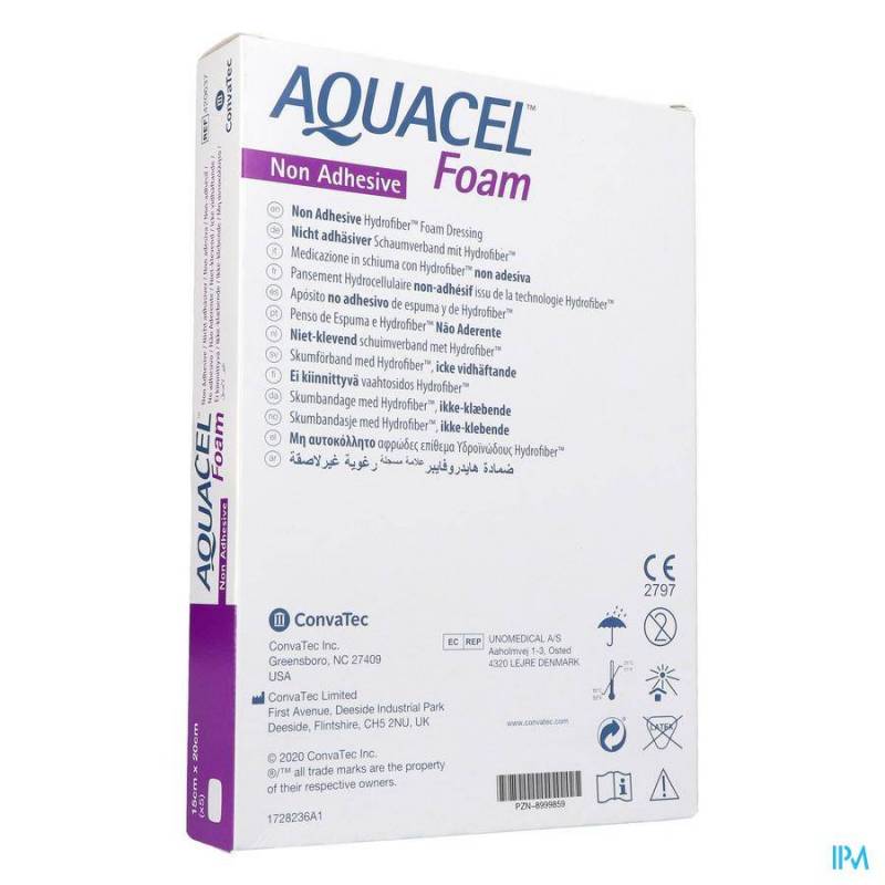 AQUACEL FOAM NON ADHESIEF 15X20CM 5