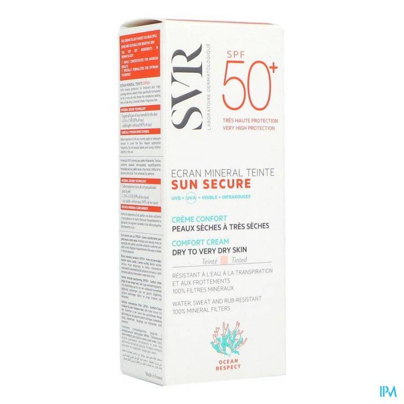 SUN SECURE MINERAL TEITE PEAU SECHE IP50 60ML