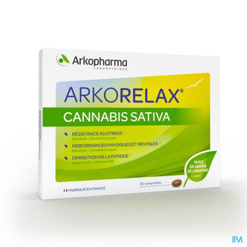 ARKORELAX STRESS CONTROL CANNABIS SATIVA COMP 30
