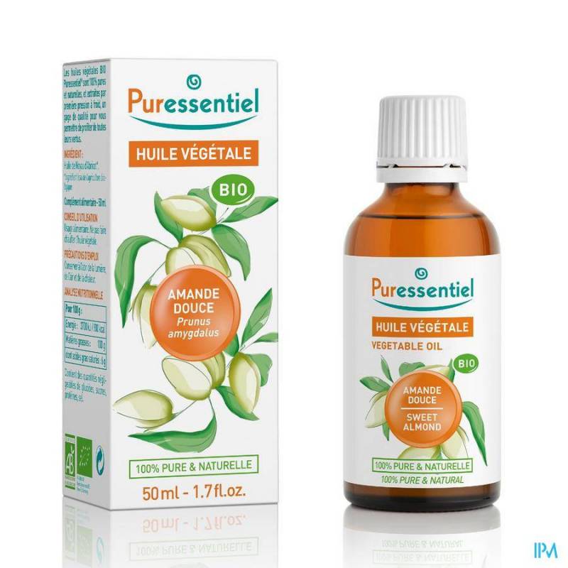 PURESSENTIEL HUILE VEGETALE BIO AMANDE DOUCE 50ML