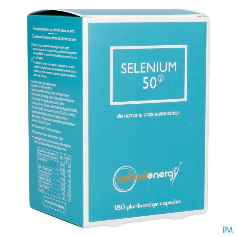NATURAL ENERGY SELENIUM 50 CAPS 180