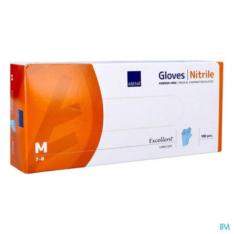 ABENA EXCELLENT HANDSCHOEN NITRILE M BLAUW