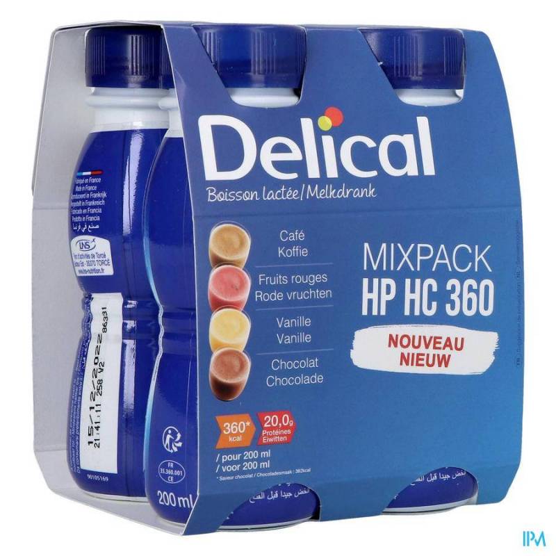 DELICAL MELKDR HP-HC MIXPACK 360KCAL 4X2