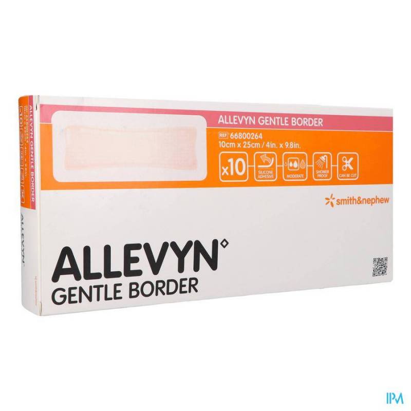 ALLEVYN GENTLE BORDER 10,0X25,0CM 10