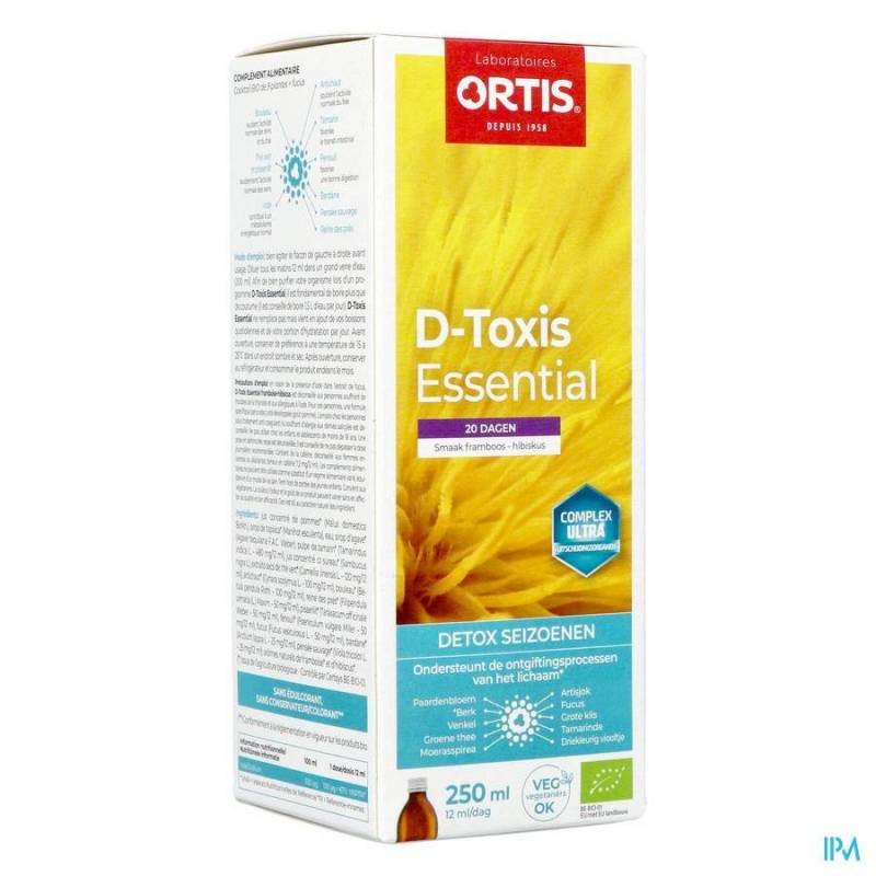 D TOXIS ESSENTIAL FRAMBOISE HIBISCUS BIO 250ML