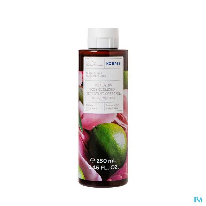 KORRES KB GINGEMBRE LIME GEL DCHE NETT.CORPS250ML