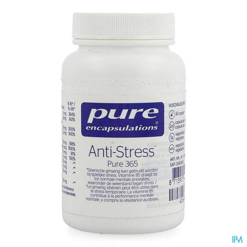 PURE ENCAPSULATIONS ANTI STRESS POT CAPS 60