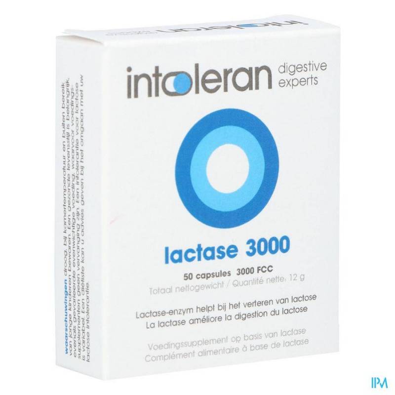 INTOLERAN LACTASE 3000 FCC CAPS 50