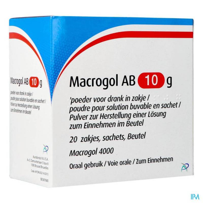 MACROGOL AB 10G PDR 20 SACHES