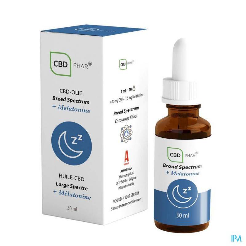 CBD OLIE BREED SPECTRUM  MELATONINE 30ML CBD-PHAR