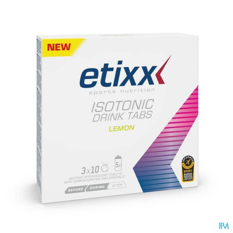 ETIXX ISOTONIC LEMON TABL EFFERV. 3X10