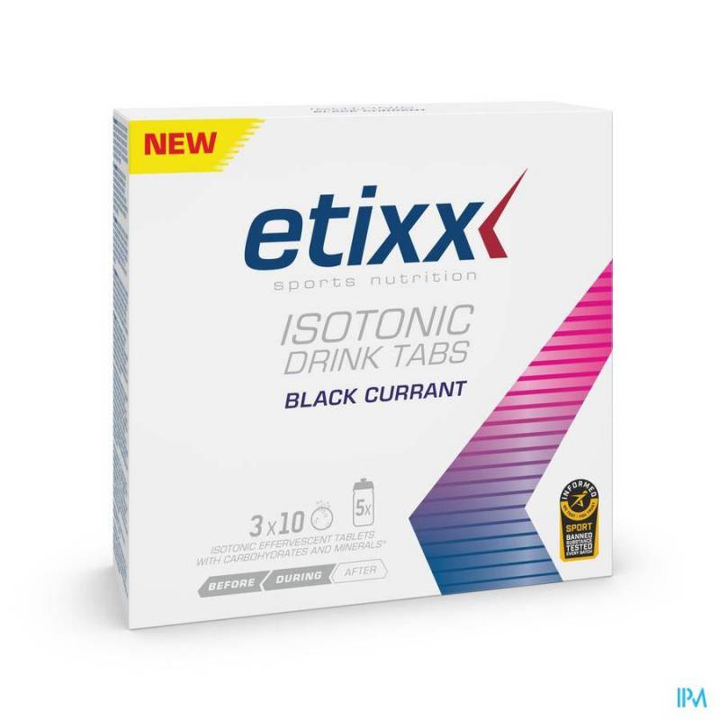 ETIXX ISOTONIC BLACKCURRANT BRUISTABL. 3X10