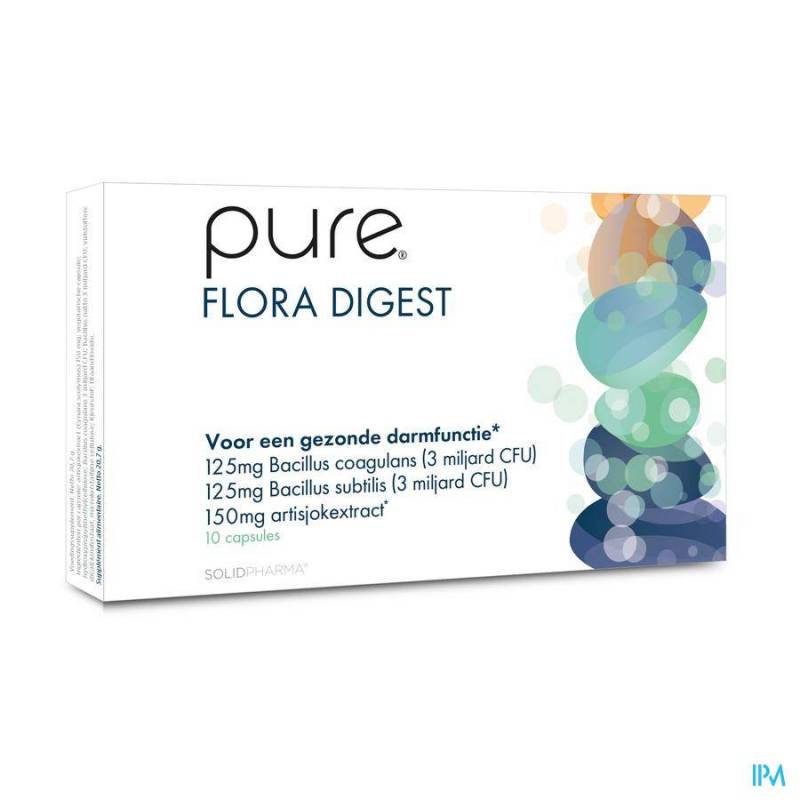 PURE FLORA DIGEST CAPS 10