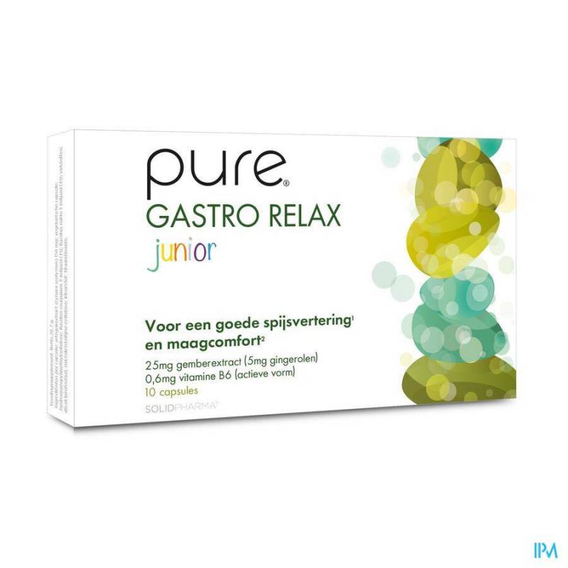 PURE GASTRO RELAX JUNIOR CAPS 10