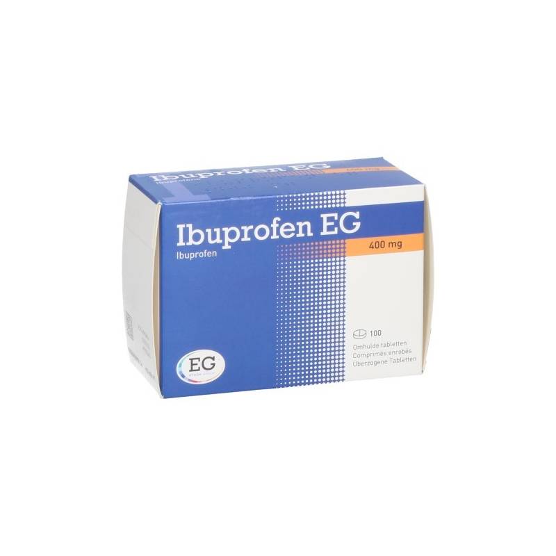 Ibuprofen EG 400mg 100 Filmomhulde Tabletten-Apotheek-Pharmazone