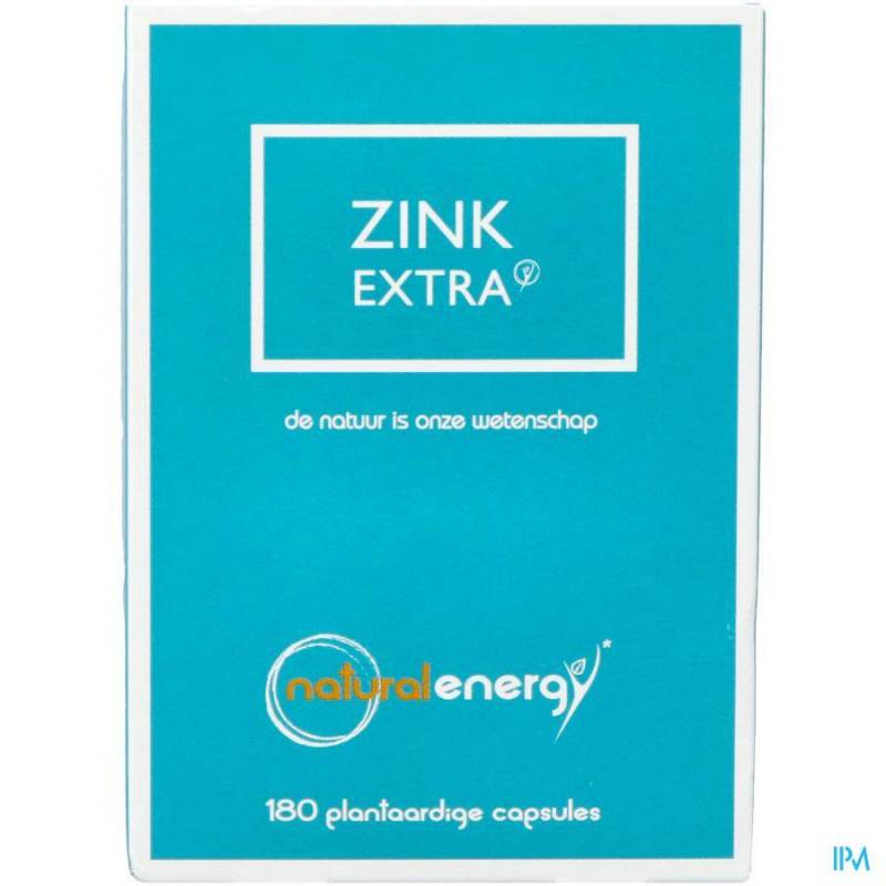 ZINC EXTRA NATURAL ENERGY CAPS 180