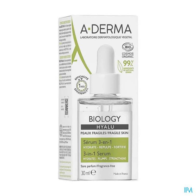 ADERMA BIOLOGY HYALU SERUM 3-EN-1 30ML