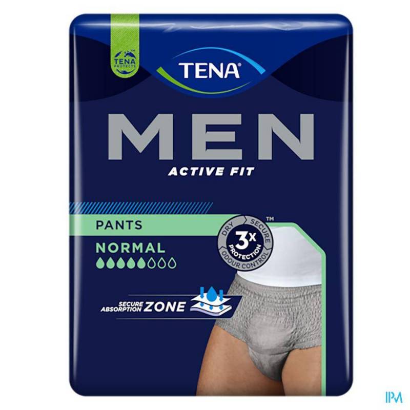 TENA MEN ACTIVE FIT PANTS NORM. GRIJS S/M12 772702