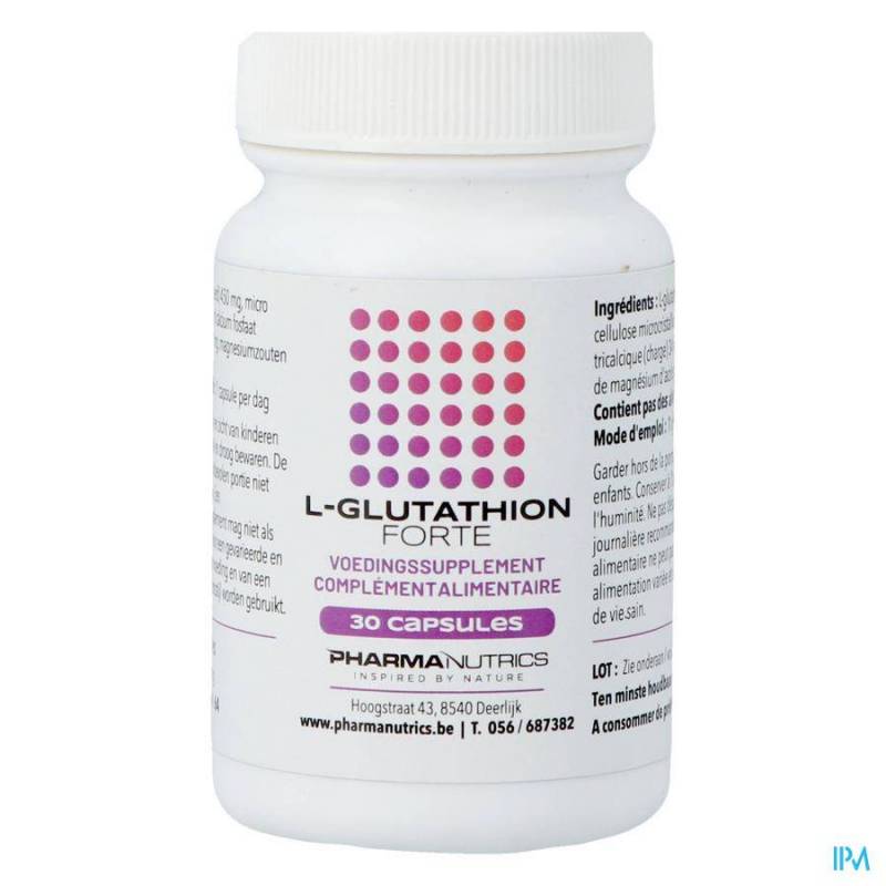 L GLUTATHION FORTE V-CAPS 30 PHARMANUTRICS