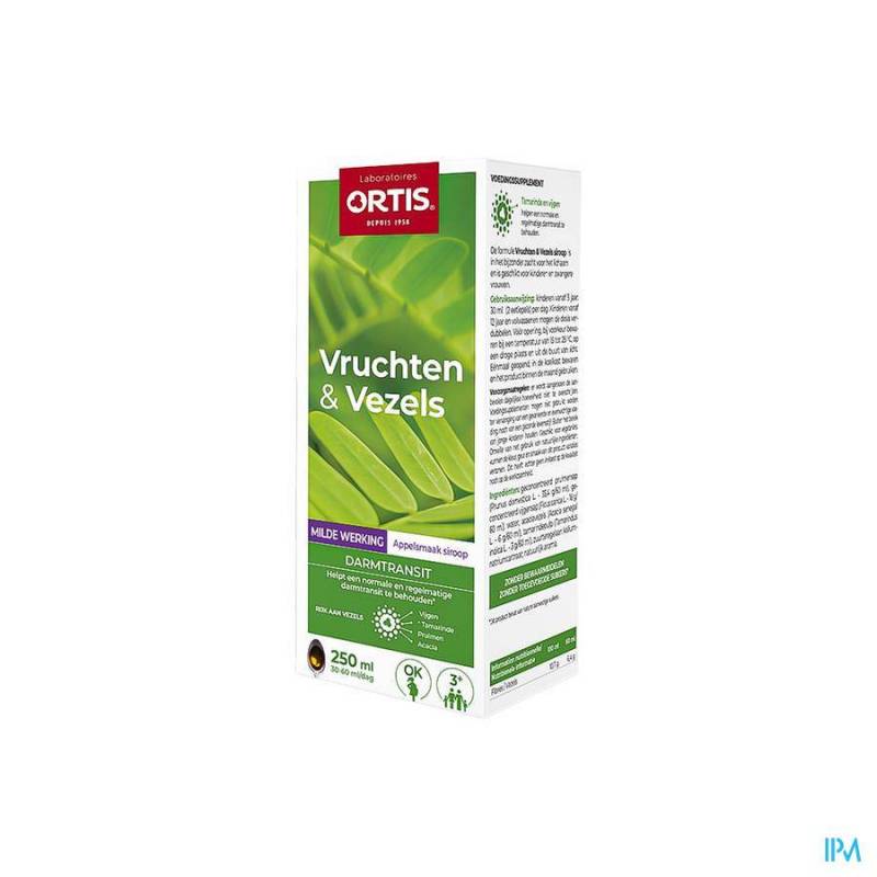 ORTIS FRUITS & FIBRES ACTION DOUCE SIROP 250ML