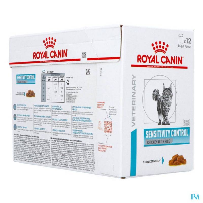 ROYAL CANIN CAT SENSI.CONTR.CHICKEN RICE WET12X85G