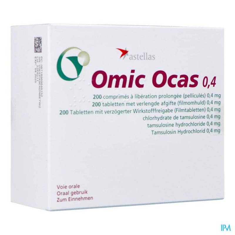 OMIC OCAS ORIFARM 200 TABL 0,4 MG