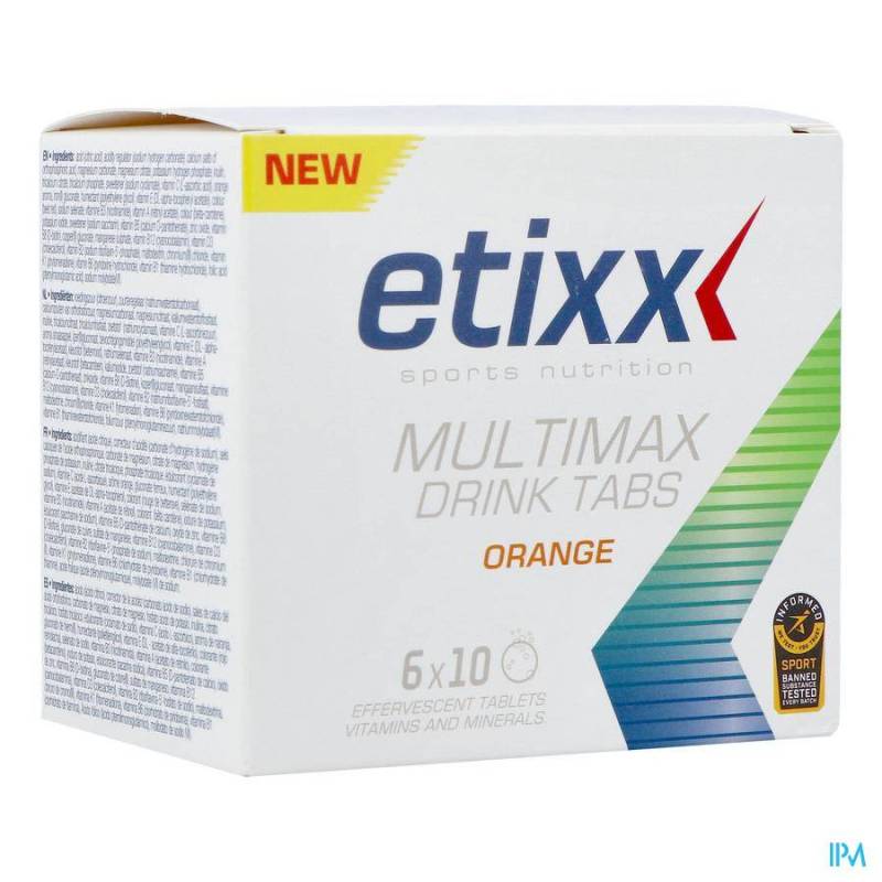 ETIXX MULTIMAX DRINK ORANGE TUBE TABL 6X10