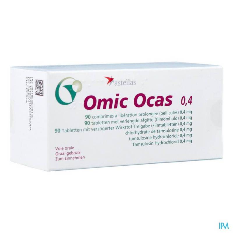 OMIC OCAS ORIFARM 90 TABL 0,4 MG