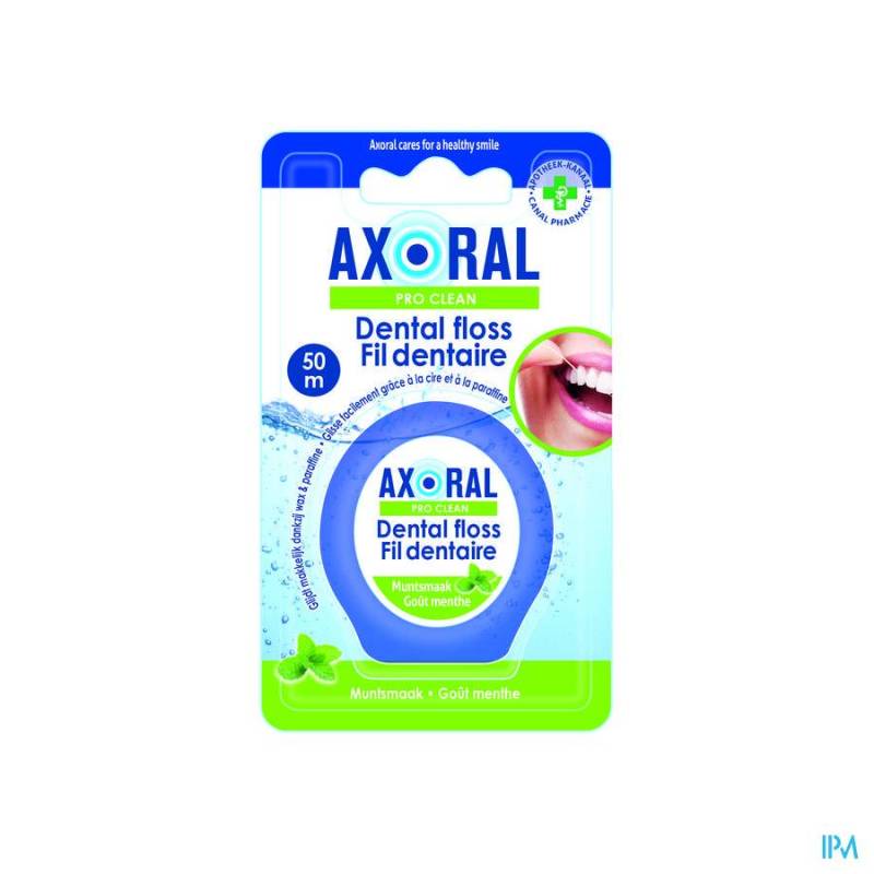 AXORAL FLOSS PRO-CLEAN WAXED MINT 50 M 1