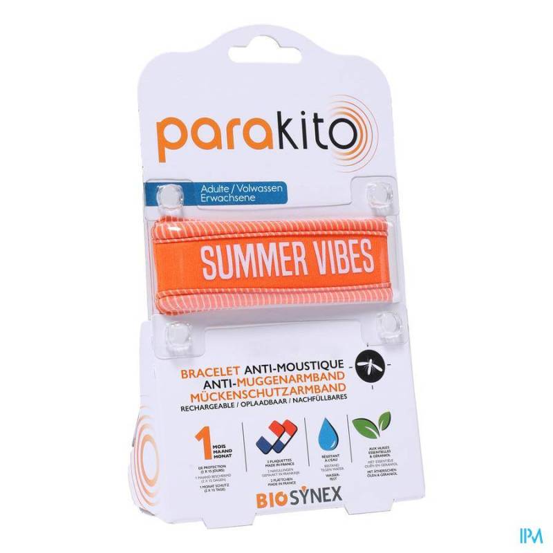 PARA\'KITO ARMBAND VOLWASSEN GOOD VIBES ORANJE 1