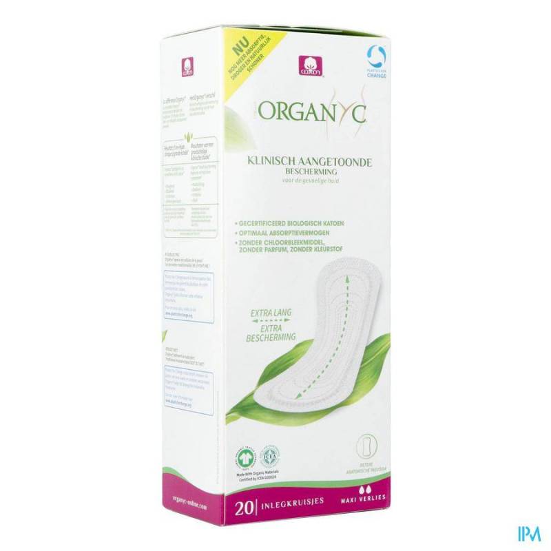 ORGANYC PROTEGE SLIP MAXI COTON BIO 20