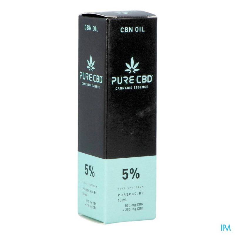 PURE CBD 250MG CBN 500MG OIL FULL SPECTRUM 5% 10ML