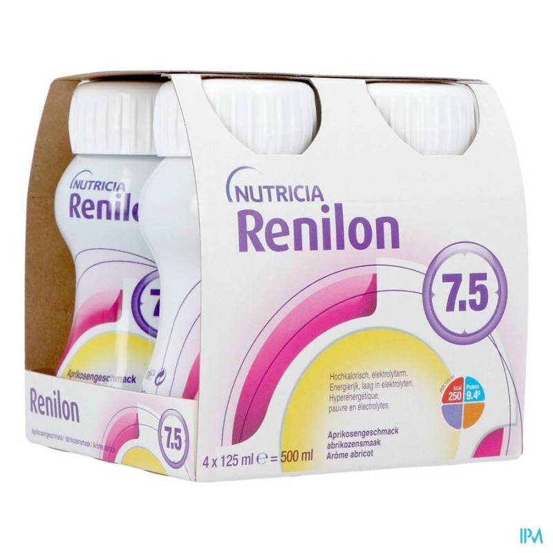 RENILON 7.5 ABRIKOOS 4X125 ML NF