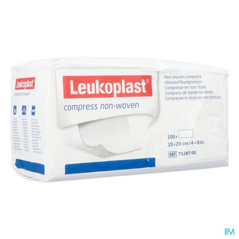 LEUKOPLAST COMPRESS N/WOVEN N/ST. 10CMX20CM 100