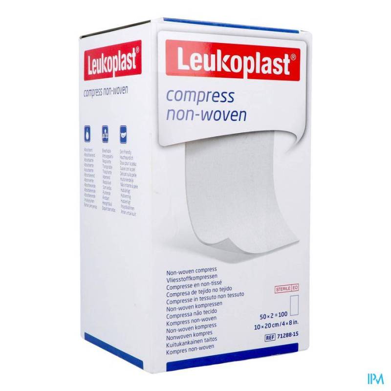 LEUKOPLAST COMPRESS N/WOVEN ST. 10CMX20CM 50X2